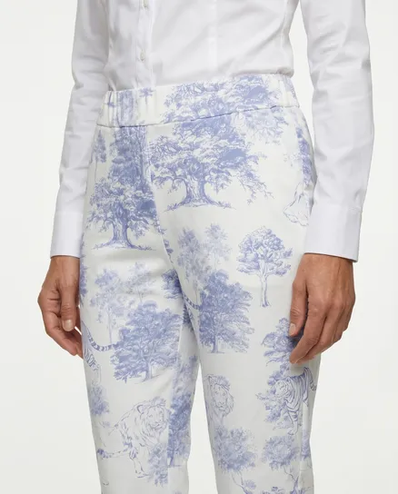 Sweatpants Floral in blau von Made in Italy