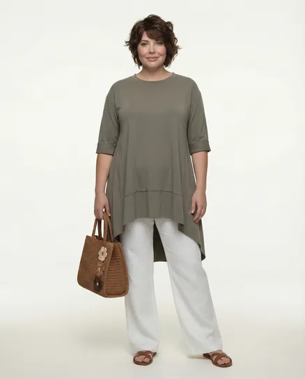 Sweatshirt A-Linie in braun von Made in Italy
