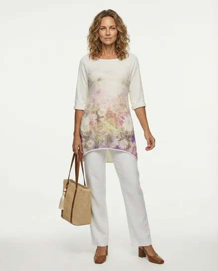 Sweatshirt mit Blumen in creme von RESTART