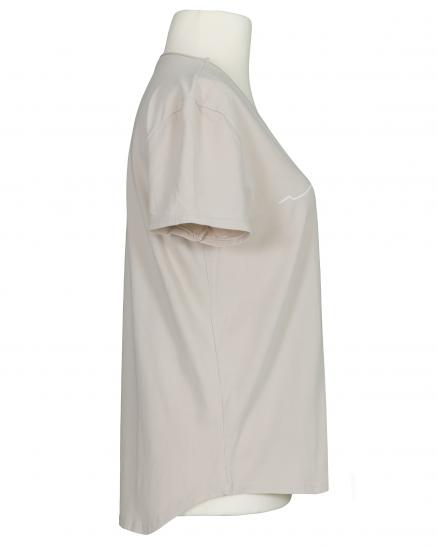 T-Shirt Baumwolle in beige von Made in Italy