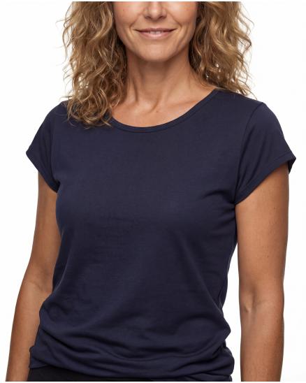 T-Shirt Baumwolle in blau von Made in Italy