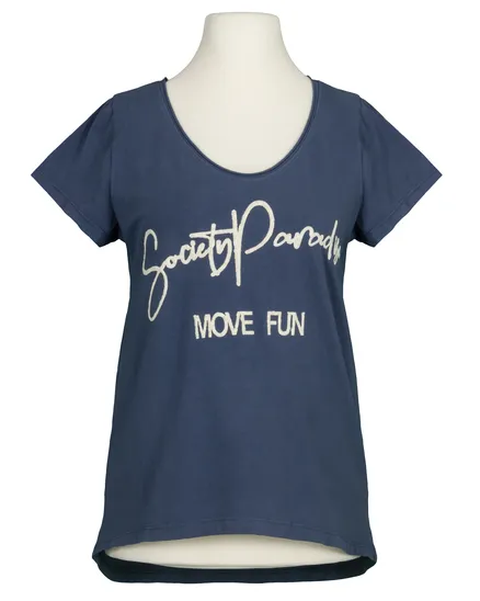 T-Shirt Baumwolle in blau von Made in Italy