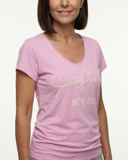 T-Shirt Baumwolle in rosa von Made in Italy