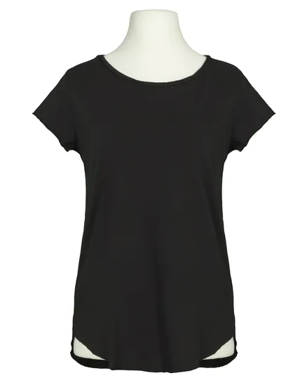T-Shirt Baumwolle in schwarz von Made in Italy