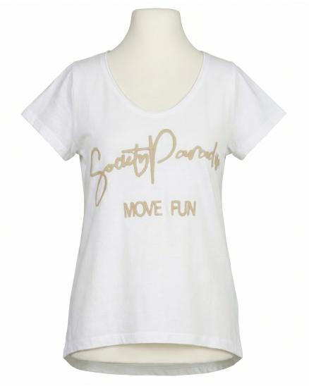 T-Shirt Baumwolle in wei� von Made in Italy