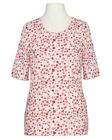 T-Shirt Herzprint in rot von FASHION