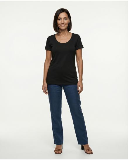 T-Shirt kurzarm in schwarz von Missy