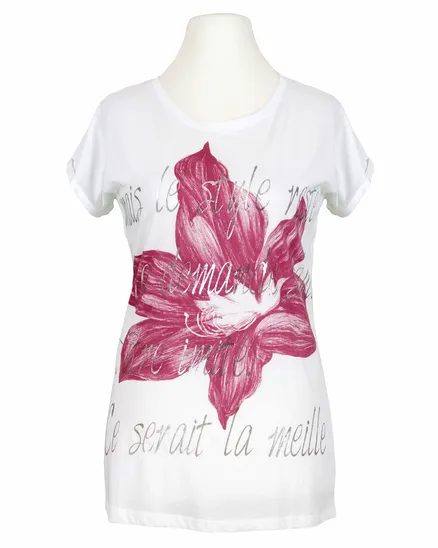 T-Shirt Print in wei� von Made in Italy