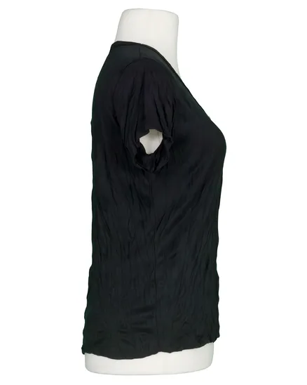 T-Shirt V-Ausschnitt in schwarz von Made in Italy