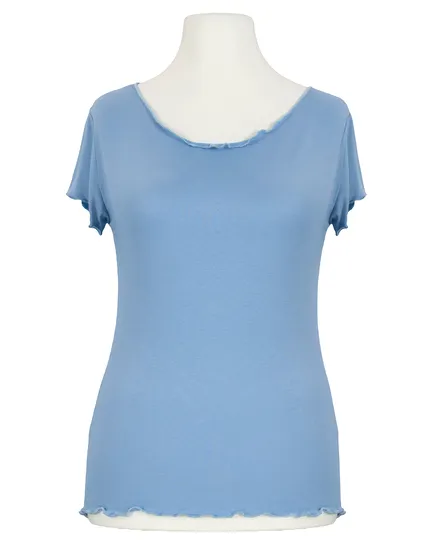 T-Shirt Viskose in blau von Made in Italy