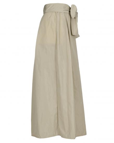 Taftrock Maxi in beige von Made in Italy
