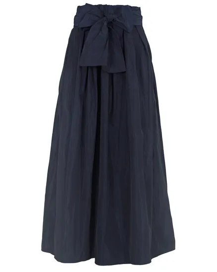 Taftrock Maxi in blau von Made in Italy
