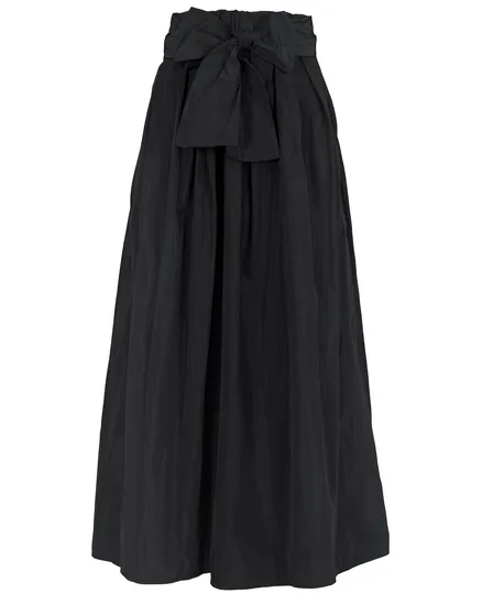 Taftrock Maxi in schwarz von Made in Italy