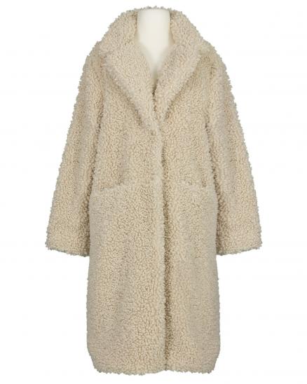 Teddymantel in beige von Made in Italy