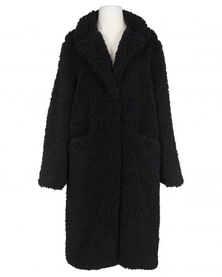 Teddymantel in schwarz von Made in Italy