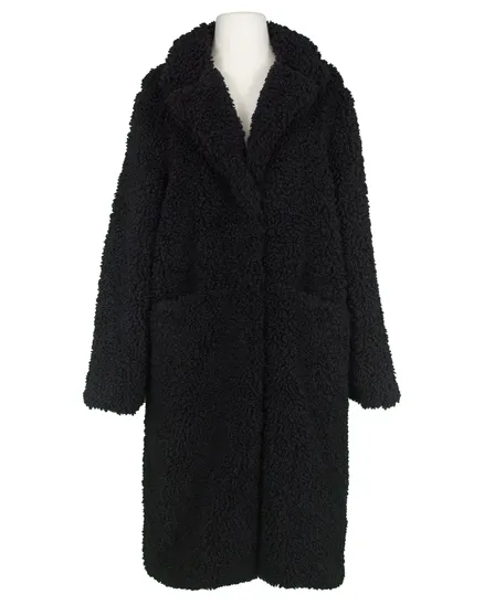 Teddymantel in schwarz von Made in Italy
