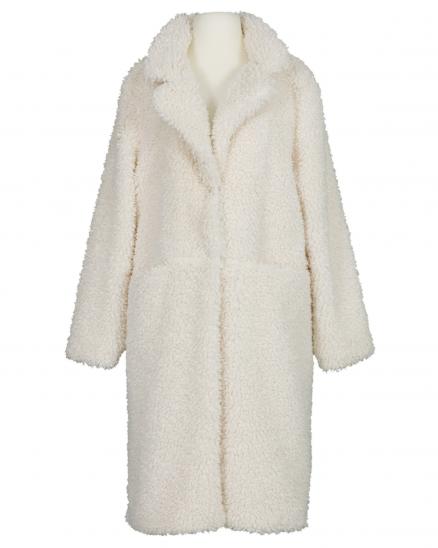 Teddymantel in wollweiss von Made in Italy