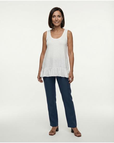 Top Baumwolle in weiss von Hello Moda