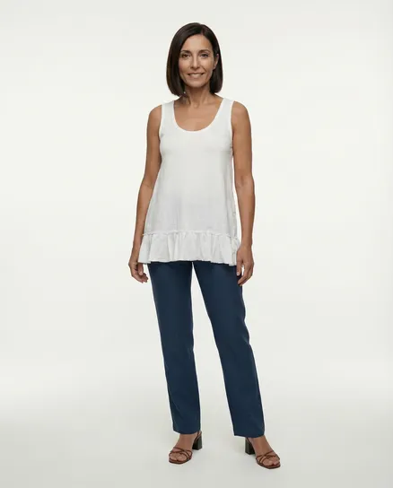 Top Baumwolle in wei� von Hello Moda