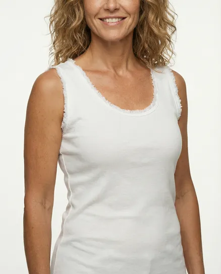 Top Baumwolle in wei� von Moda Italia