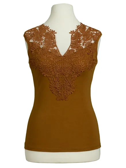 Top Spitze in curry von My Design