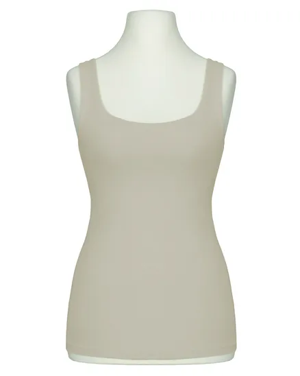 Top Viskose in beige von Made in Italy