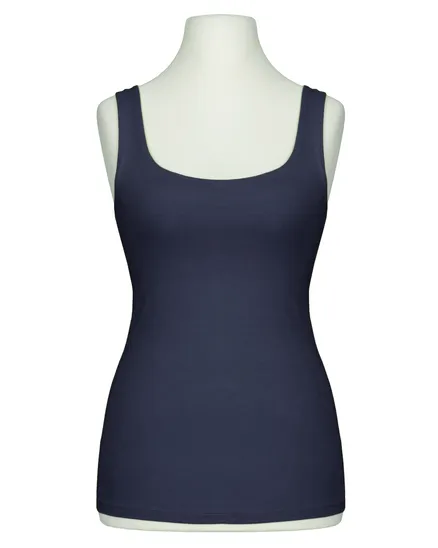 Top Viskose in dunkelblau von Made in Italy
