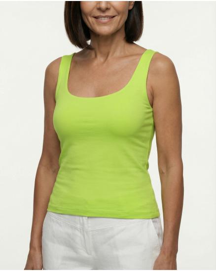 Top Viskose in limette von Made in Italy