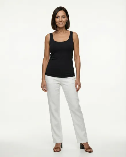 Top Viskose in schwarz von Made in Italy