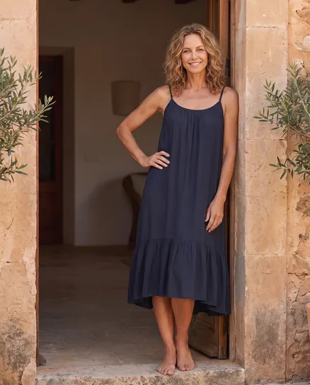 Tr�gerkleid in schwarz von Made in Italy