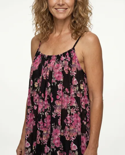 Tr�gerkleid Floral in schwarz von Diana