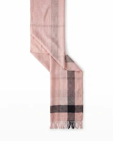 Tuch Streifenmuster in altrosa von fashion made in italy