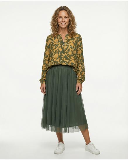 T�llrock in khaki von Made in Italy