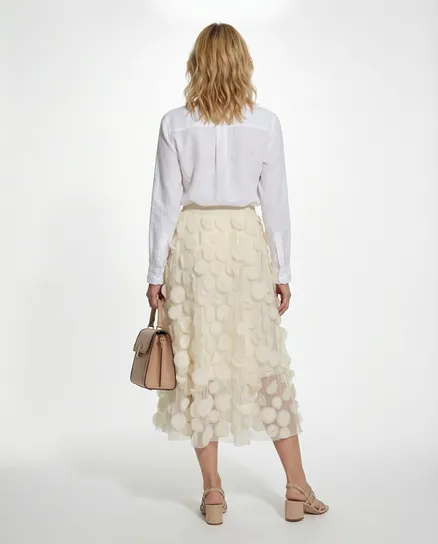 T�llrock Dots in creme von Made in Italy