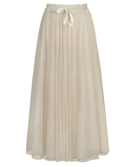 T�llrock einlagig in creme von Made in Italy