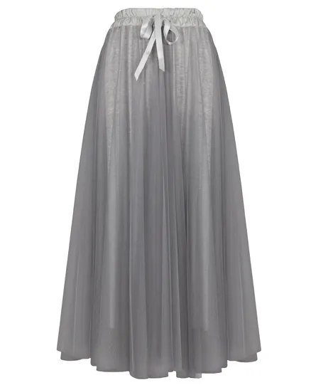T�llrock einlagig in grau von Made in Italy