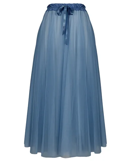 T�llrock einlagig in jeansblau von Made in Italy
