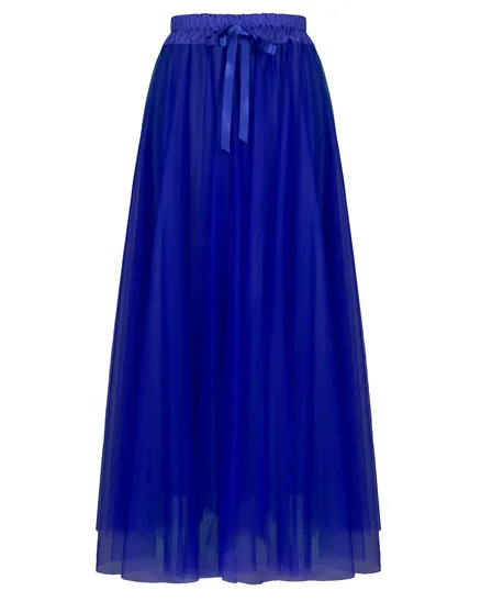 T�llrock einlagig in royalblau von Made in Italy