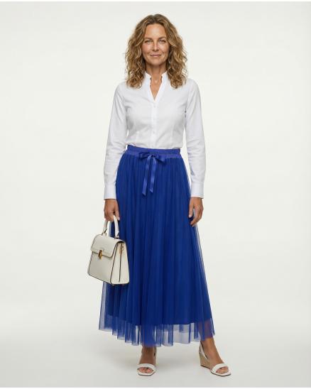 T�llrock einlagig in royalblau von Made in Italy