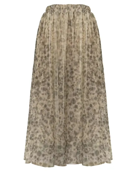 T�llrock Leo Print in braun von Made in Italy