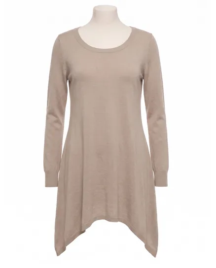 Tunika Pullover in beige von Spaziodonna