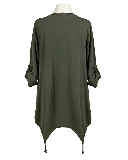 Sweatshirt mit Seide in oliv von Diana