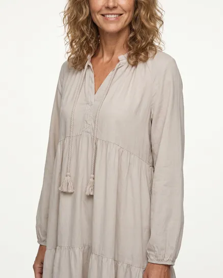 Tunika A-Linie in beige von Selected Touch
