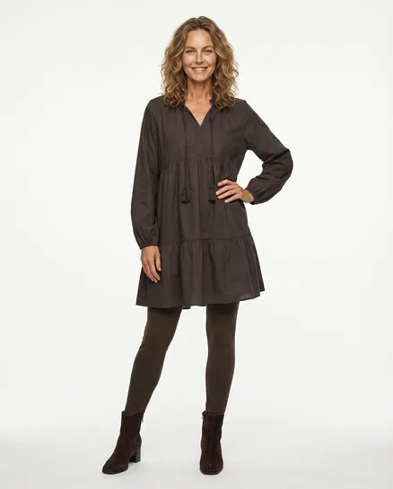 Tunika A-Linie in braun von Selected Touch