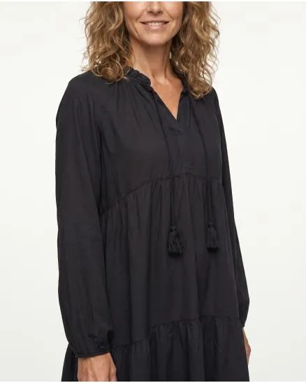 Tunika A-Linie in schwarz von Selected Touch