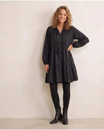 Tunika A-Linie in schwarz von Selected Touch