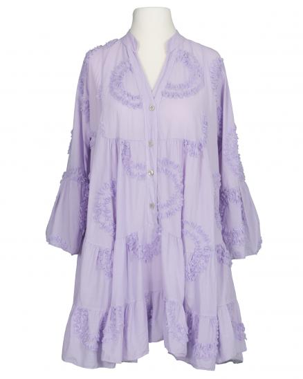 Tunika B�ndchenstickerei in lila von Made in Italy