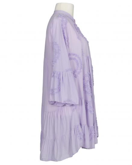 Tunika B�ndchenstickerei in lila von Made in Italy
