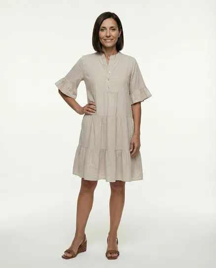 Tunika Baumwolle in beige von Selected Touch