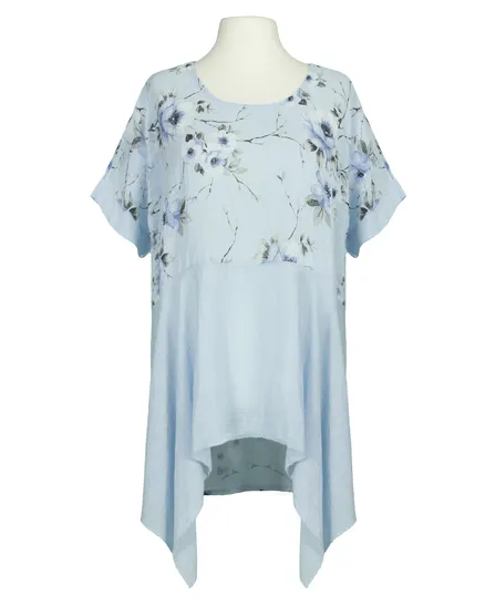 Tunika Baumwolle in hellblau von Made in Italy